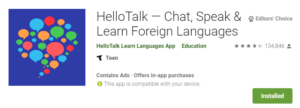 HelloTalk screenshot