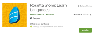 Rosetta Stone screenshot