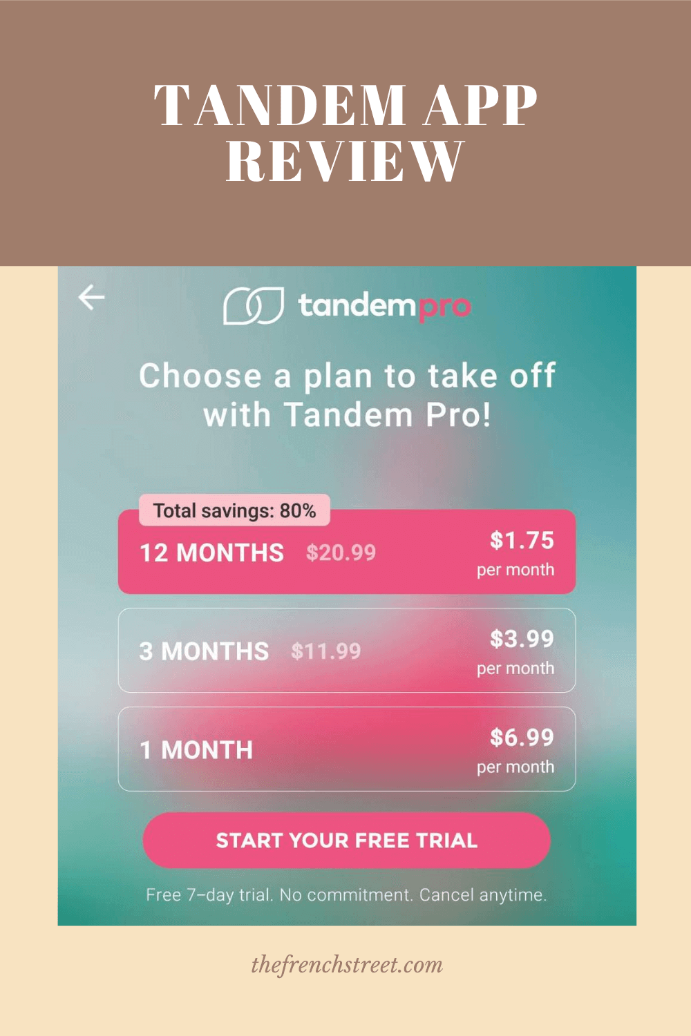 Tandem app review.