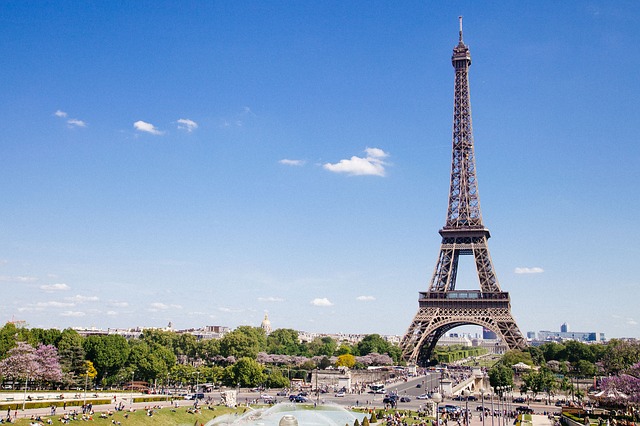 Eiffel Tower in Paris.
