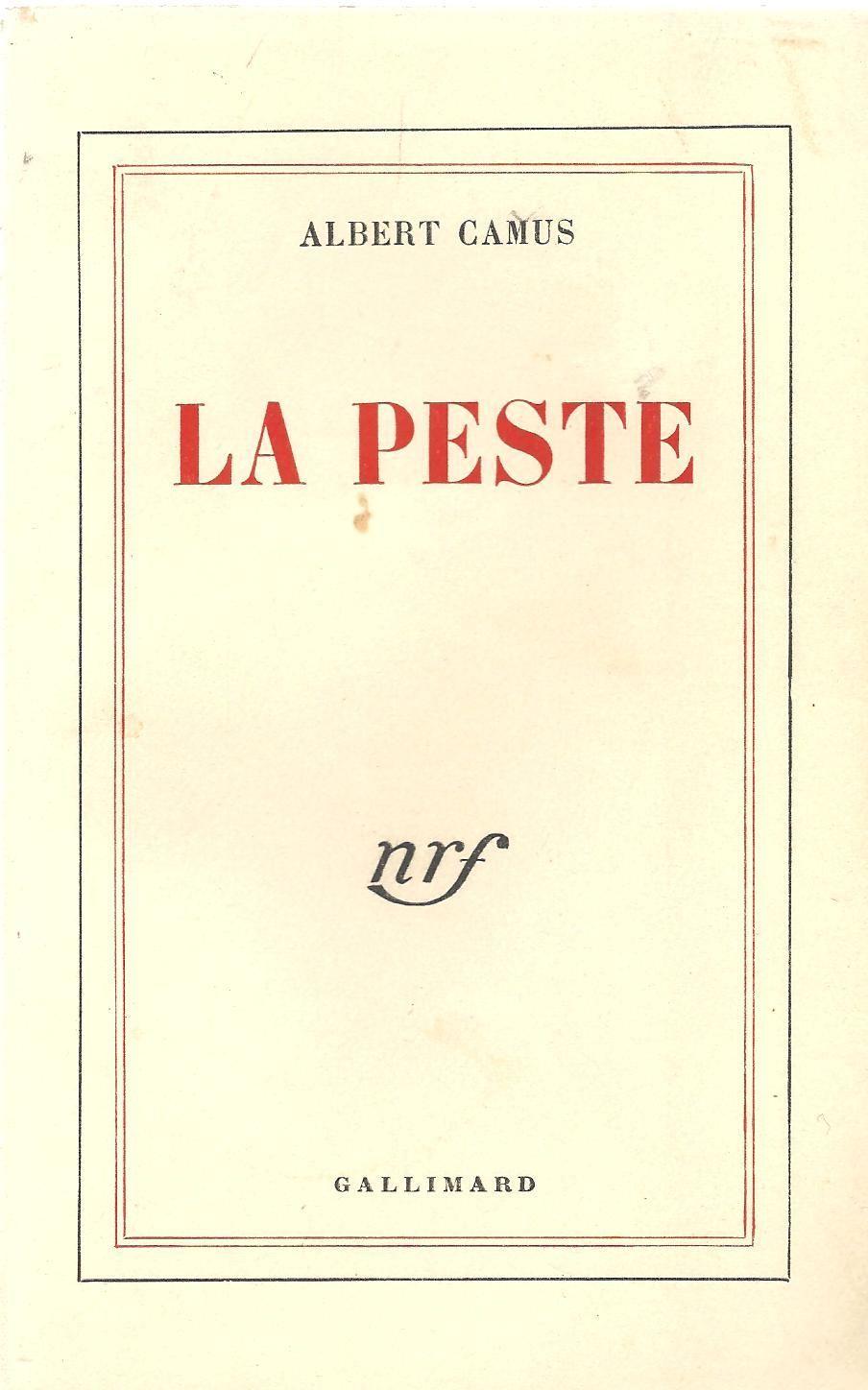 Book cover of La peste.